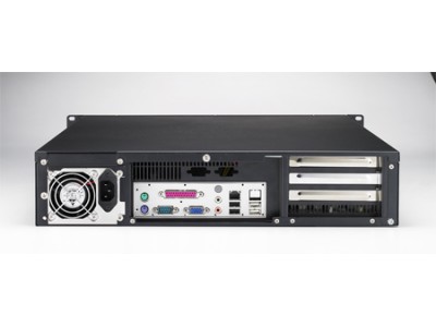 2U Rackmount Bare ATX Motherboard Chassis with 2 Slot Capacity, 3 HDD Bays