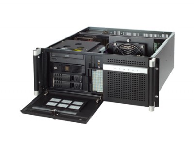 4U Short-Depth Rackmount Chassis for PICMG with 4 SAS/SATA HDD Trays- Backplane version