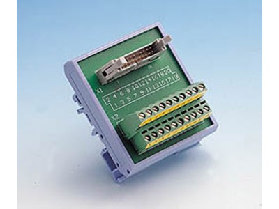 20-Pin Flat Cable Terminal, DIN-rail Mount