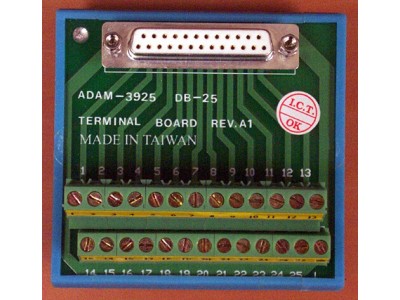 DB-25 Wiring Terminal, DIN-rail Mount
