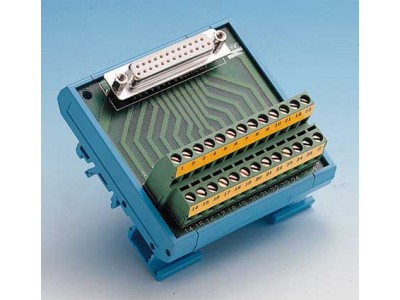 DB-25 Wiring Terminal, DIN-rail Mount