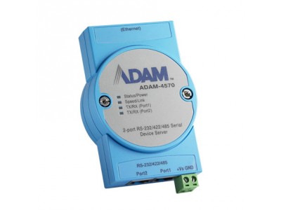 2-port RS-232/422/485 Serial Device Server