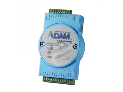 6-Channel Digital Input and 6-Channel Power Relay Modbus  TCP Module