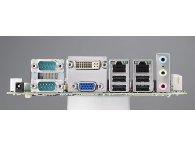 Intel  Atom N455 Mini-ITX with CRT/DVI/LVDS, 6 COM, and Dual LAN