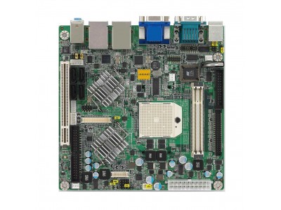 AMD Socket S1 Mini-ITX
HTS 800 w/VGA/HDMI/LVDS/
6COM/2GbE,RoHS