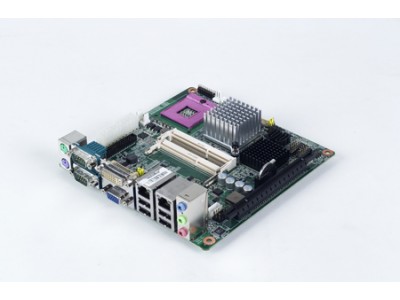 Intel  Core 2 Duo uFC-PGA 479 Socket  Mini-ITX Motherboard with VGA/DVI/LVDS, 6 COM, Dual LAN, PCIe x16