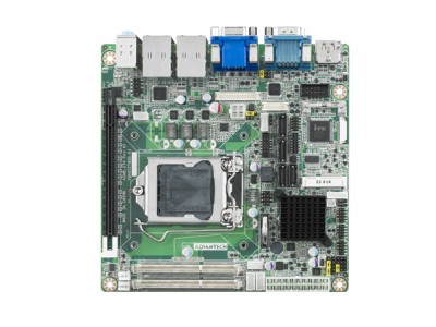 4th Gen Intel  Core i7/i5/i3 Mini-ITX with GA/DP++/HDMI(DP++)/LVDS(eDP), 2 COM, Dual LAN, PCIe x16