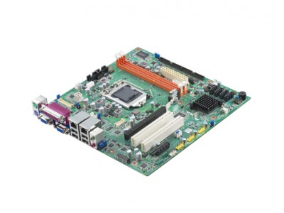 Intel  Core i7/i5/i3 MicroATX with 
CRT/DVI/LVDS, 2 COM, 10 USB 2.0, GbE