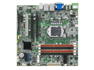 Intel  Xeon  E3/ Core i7/i5/i3 MicroATX with CRT/DVI/HDMI, 6 COM, 2GbE, SATAIII
