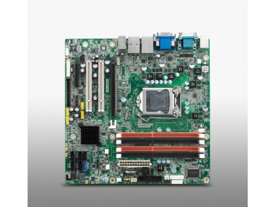 Intel®  Xeon® / Core i7/i5/i3 LGA1155 MicroATX with VGA/DVI/LVDS, 6 COM, Dual LAN, DDR3 and SATA3