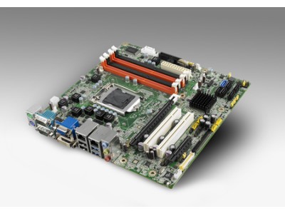Intel®  Xeon® / Core i7/i5/i3 LGA1155 MicroATX with VGA/DVI/LVDS, 6 COM, Dual LAN, DDR3 and SATA3