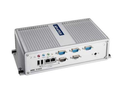 Compact Embedded Computer With Atom Processor, 4 COM and Dual Display