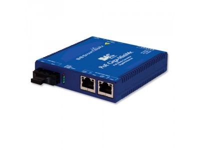 ETHERNET DEVICE, PoE+ Giga-MiniMc LFPT, 2 RJ45 + SX-MM850-SC