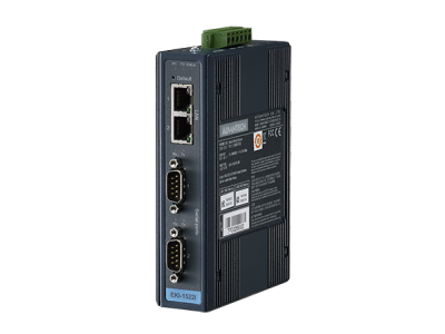 2-Port RS-232/422/485 Serial Device Server w/ Redundant Ethernet Ports, -40~75C