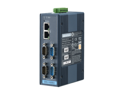 4-Port RS-232/422/485 Serial Device Server w/ Redundant Ethernet Ports & Isolation, -40~75C