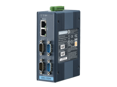 4-Port RS-232/422/485 Serial Device Server w/ Redundant Ethernet Ports, -40~75C