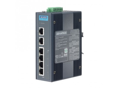 6-Port Industrial Switch with 4 Port PoE