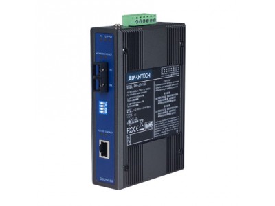 Ethernet to SM fiber media converter (Wide Temp)