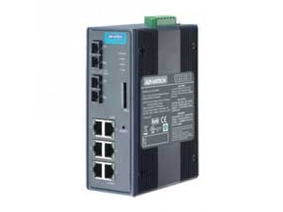 6Tx+2 Fiber Optic Managed Ethernet Switches with Wide Temperature