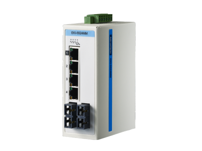 ProView 5-port 10/100M with 2x Multi Mode SC Type Industrial Switch, Wide Temp -10~60℃