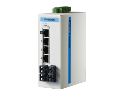 ProView 5-port 10/100M with 2x Single Mode SC Type Industrial Switch, Wide Temp -10~60℃