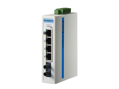ProView 5-port 10/100Mbps Industrial Switch with 1x Multi Mode ST Type, Extreme Temp -40~75℃