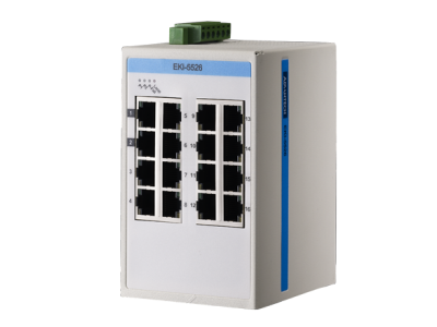 ProView 16-port 10/100Mbps Industrial Switch, Wide Temp -10~60℃