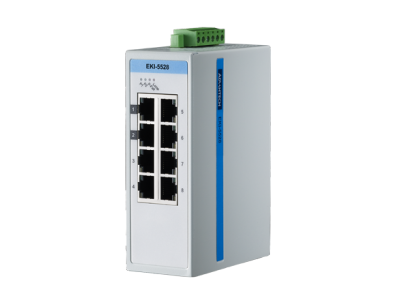 ProView 8-Port 10/100Mbps Industrial Switch, Wide Temp -10~60℃