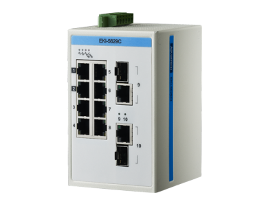 ProView 8-Port Gigabit Industrial Switch with 2x RJ45/SFP Combo, Wide Temp -10~60℃