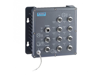 EN50155 IP67 8x M12 Managed Ethernet Switch - Wide Temp.