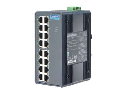 16 port Unmanaged Switch with Wide Temp.