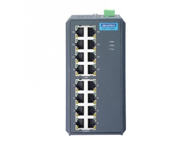 16 port Unmanaged Switch with Wide Temp.