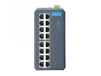 16 port Unmanaged Switch with Wide Temp.