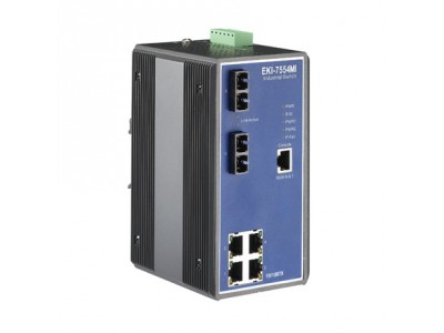 4+2 100FX Port M.M. Managed Switch(Wide Temp.)