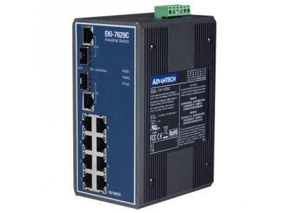 8-port 10/100Mbps + 2-port SFP combo GbE switch
