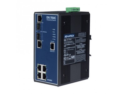 4+2G Industrial Managed Redundant GbE switch