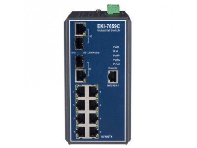 8+2G Industrial Managed Redundant GbE switch