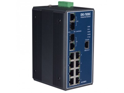 8+2G Industrial Managed Redundant GbE switch