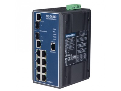 8+2G Industrial Managed Redundant GbE switch