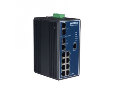 8+2G-port Ind. Managed GbE Switch(wide temp.)