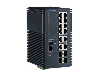 16-Port Industrial-Class All-Gigabit Managed Switch with 4 x SPF