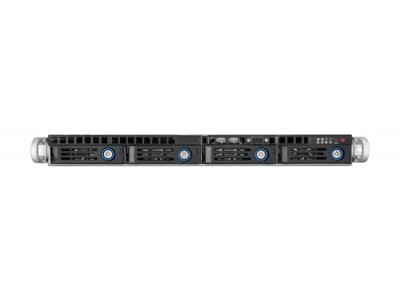 1U Rackmount Server Chassis for ATX/MicroATX Motherboard with 4 Hot-Swap HDD Trays & PCIe x16 Slot