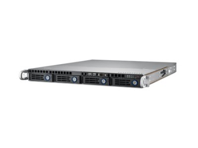 1U Rackmount Server Chassis for ATX/MicroATX Motherboard with 4 Hot-Swap HDD Trays & PCIe x16 Slot