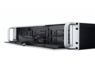 2U Rackmount Chassis for ATX Motherboard with 4 SAS/SATA HDD Trays