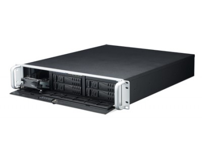 2U Rackmount Chassis for ATX Motherboard with 4 SAS/SATA HDD Trays