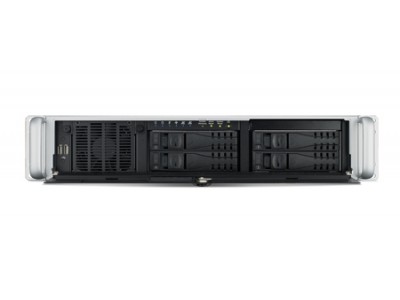 2U Rackmount Chassis for ATX Motherboard with 4 SAS/SATA HDD Trays