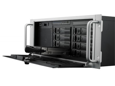 4U Rackmount Short-Depth Bare Chassis with Motherboard Support, 4 Mobile HDD, 80 PLUS PSU Support