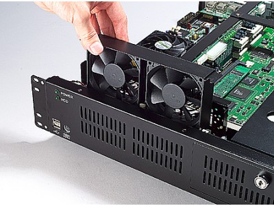 2U Rackmount Bare Chassis with 6-Slot Expansion, Front USB and PSU Options
