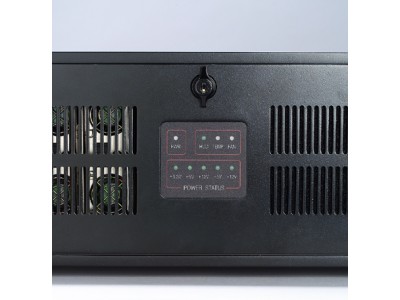 4U 20-Slot Industrial Rackmount Chassis with Multi-System Support, Front-Accessible Power, w/o SPS