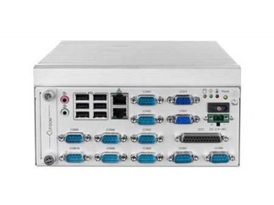 Intel Atom D525 AFC System with Mini-PCIe Slot and 10 COM Ports